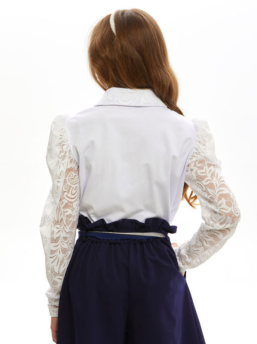 Блузка белый 212230817 - Nota bene фото 3