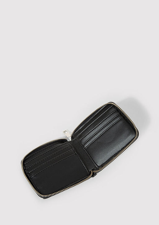 Cicek Bask?l? Siyah Cuzdan - Mavi фото 3