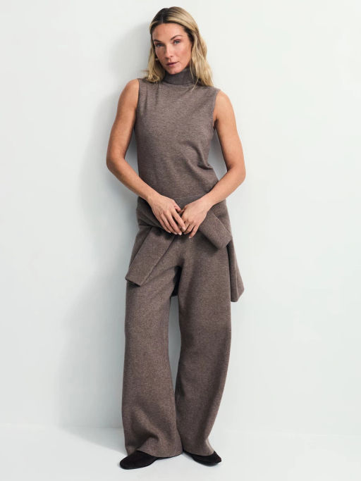 Топ без рукавов с воротником стойкой / Zarina  фото 2