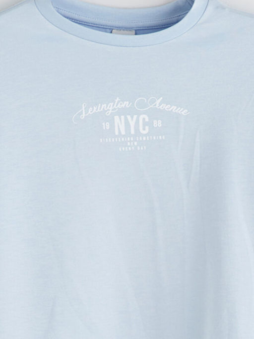 Bisiklet Yaka K?z ?ocuk Ti??rt