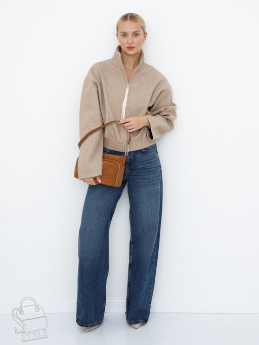 Сумка женская кожаная 8200PEF brown Polina&Eiterou  в Новосибирске