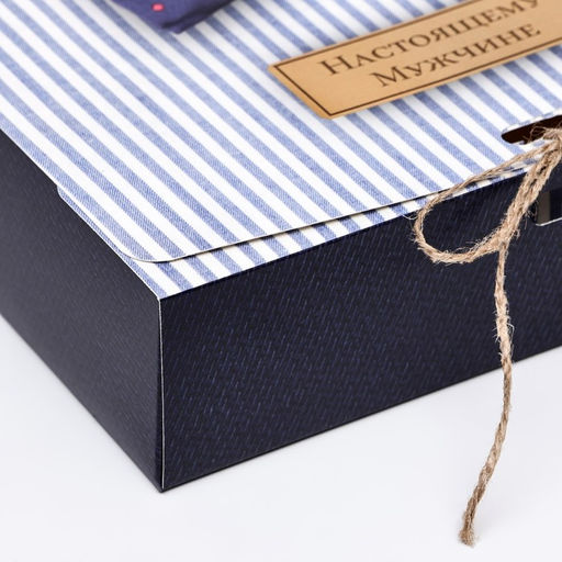 Коробка складная Настоящему мужчине 20 х 18 х 5 см - Simaland фото 2