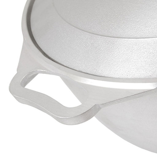 Кастрюля алюминиевая 4л, д32,5см, h14см, литая, металлическая жаропрочная крышка (Россия) - Домашняя мода фото 3