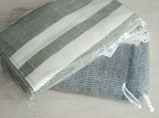 Плед 40% шерсть 150*210 "Зиг-заг" цв. бежевый