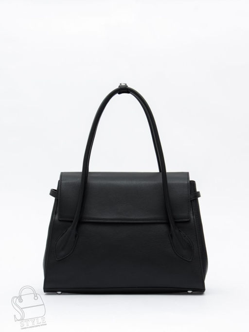 Сумка женская кожаная 2424Y black Polina&Eiterou