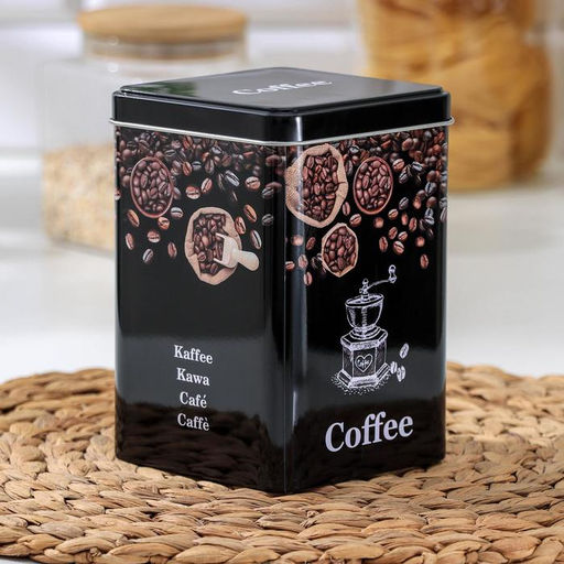 Банка для сыпучих продуктов Dark, 1,5 л, 15×10×10 см