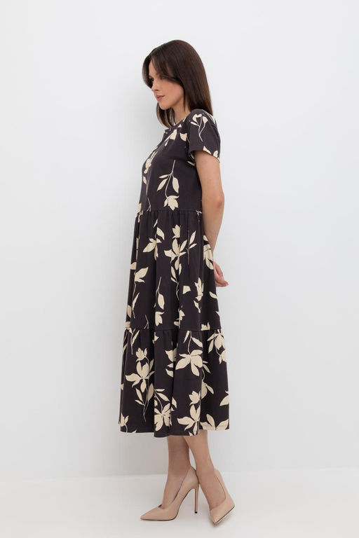 VERY NEAT _ ЕВТ 5019/черный кофе,магнолия платье жен