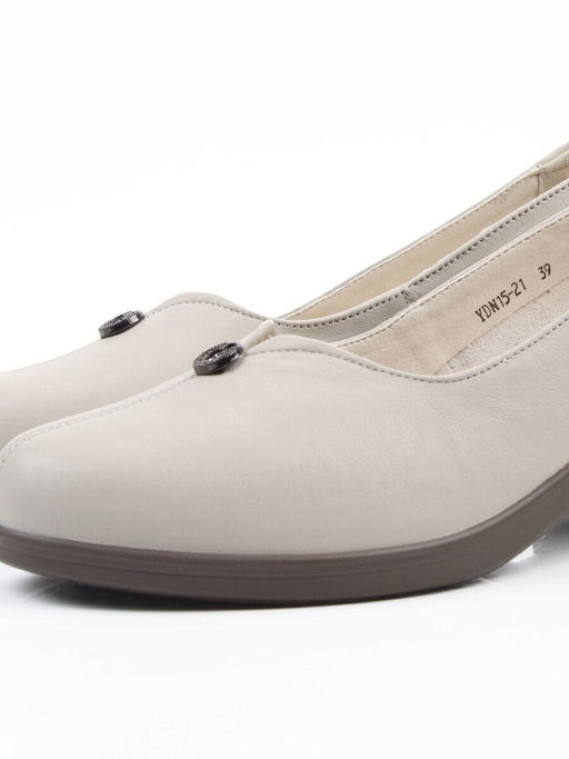 06-YDN15-21 BEIGE Туфли женские (натуральная кожа)