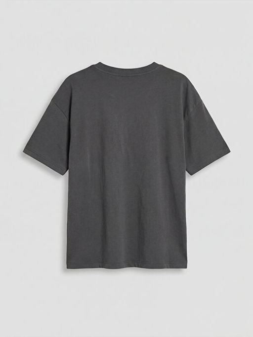 Bisiklet Yaka Bask?l? Erkek ?ocuk Ti??rt