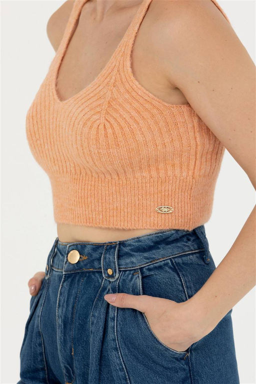 U. S. Polo Assn Женский пудровый свитер с v-образным вырезом - U.s. polo assn фото 13