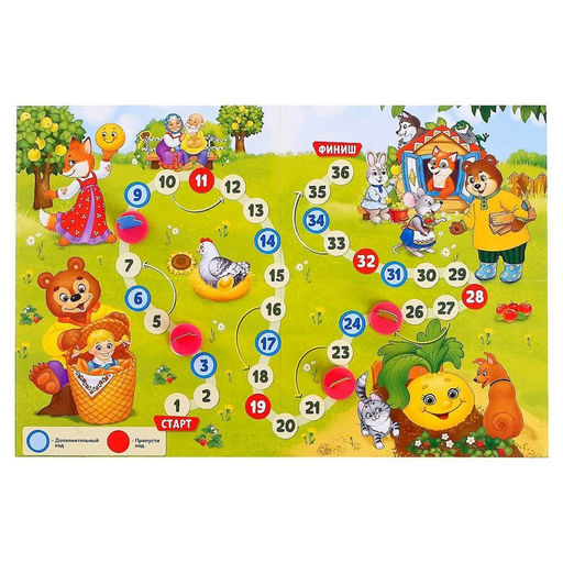 Цена за 3 шт. Игра-бродилка В стране сказок - Лас играс kids фото 2