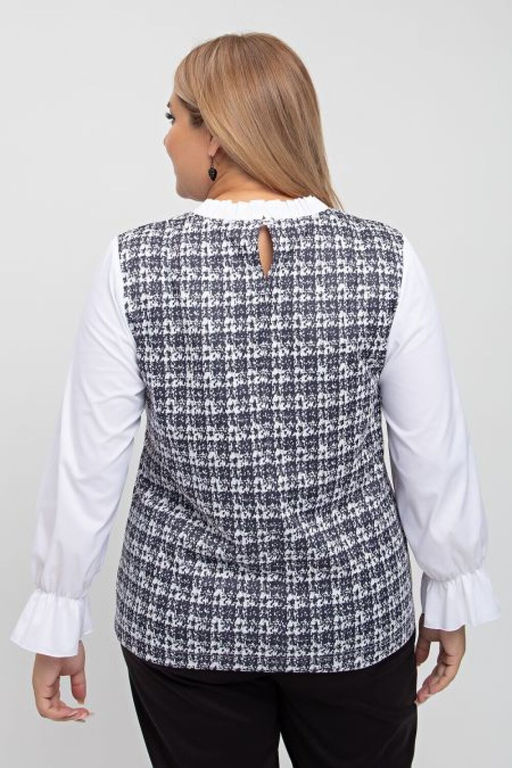 Блуза Luxury Moda 1236 серый