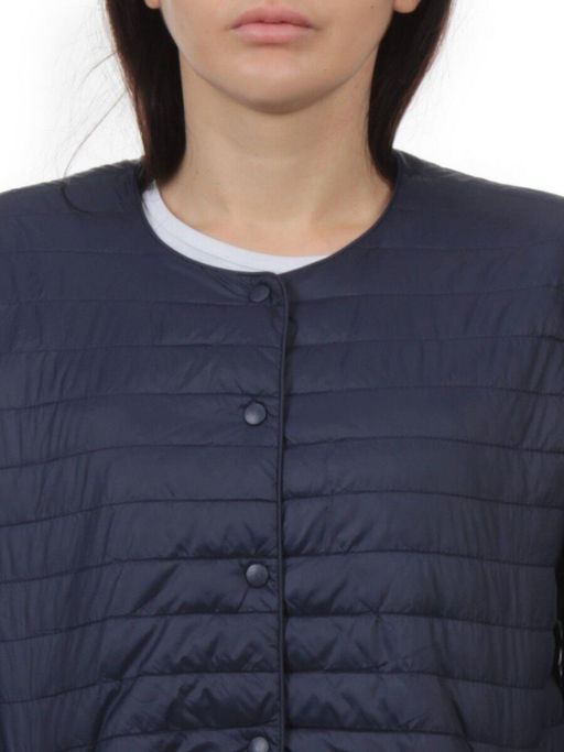 K-527 DK. BLUE Куртка демисезонная стеганая женская (70 гр. холлофайбер) - Fashion фото 4