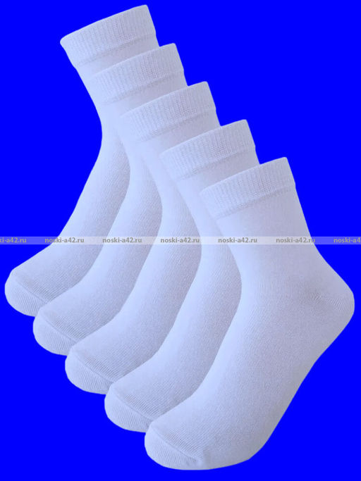 Цена за 12 пар. Носки детские белые универсальные (мальчик-девочка)