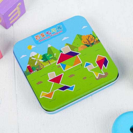 Головоломка Танграм в коробочке + книжка со схемами - Simaland фото 4