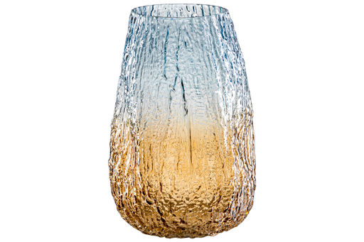Ваза 20*20*30 см бежево-голубая, стекло - Elan gallery фото 5