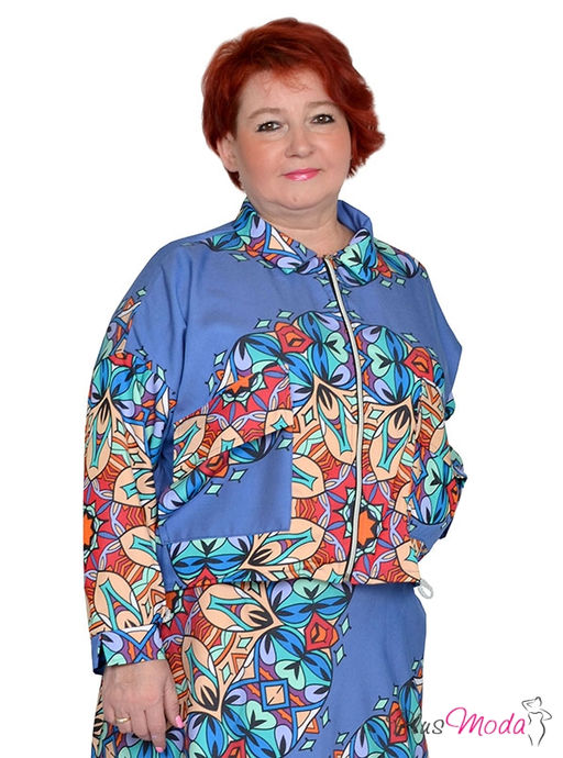 Парка Модель №1491 размеры 44-84 - Plusmoda фото 4