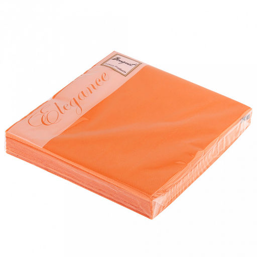 Салфетки бумажные "Bouquet Elegance Orange" 33х33см, 2-х слойные, 25 штук в упаковке, 100% целлюлоза (Россия)