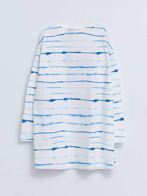 Bisiklet Yaka Mickey Mouse Bask?l? Uzun Kollu Pamuklu K?z ?ocuk Tunik - Waikiki фото 2