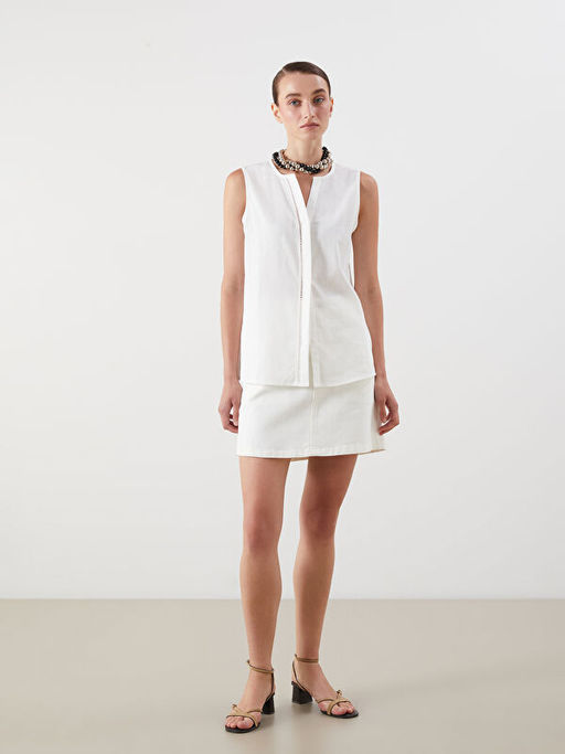 Ka??k Yaka Ajurlu Bluz