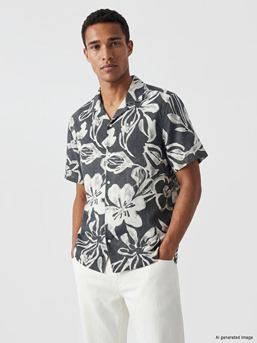 Regular Fit Desenli Arm?rl? Erkek G?mlek