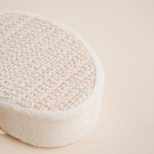 Мочалка - губка массажная SL Home «Ортика», крапива, 15×10×5 см, бежевая