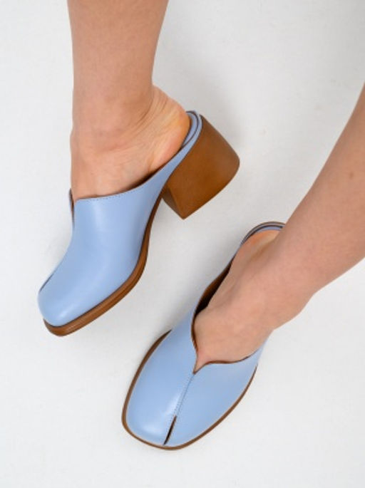 Сабо 5200.23663br. Голубая виктория+коричневый