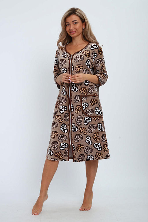 Халат велюровый на молнии (941-6) - Плиона фото 94