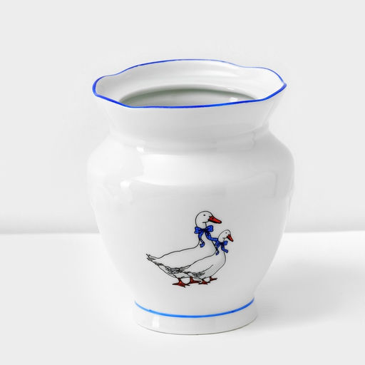 Сервиз столовый Добрушский завод «Гуси», 48 предметов, фарфор, белый