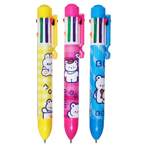 Цена за 25 шт. Ручка шариковая многоцветная Calligrata, автоматическая, 8 цветов, МИКС фото 16