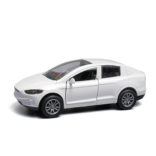 Белая инерционная машинка вид В die-cast , 1:32