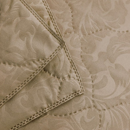 Покрывало 215х240см, бежевый, синтепон 100г/м, микрофибра 80г/м, 100% полиэстер - Vesta фото 2