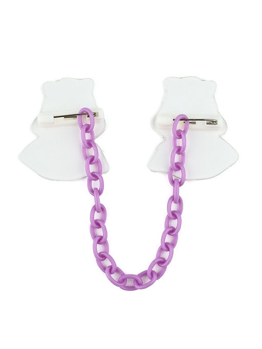 Цена за 2 шт. Значки на цепочке Верь в чудеса, 13?10 см, набор 2 шт.