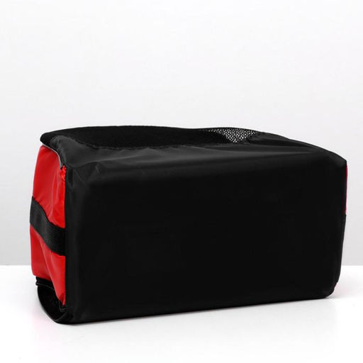 Сумка - переноска для животных, оксфорд, 36 х 17 х 25 см, красная - Пижон фото 6