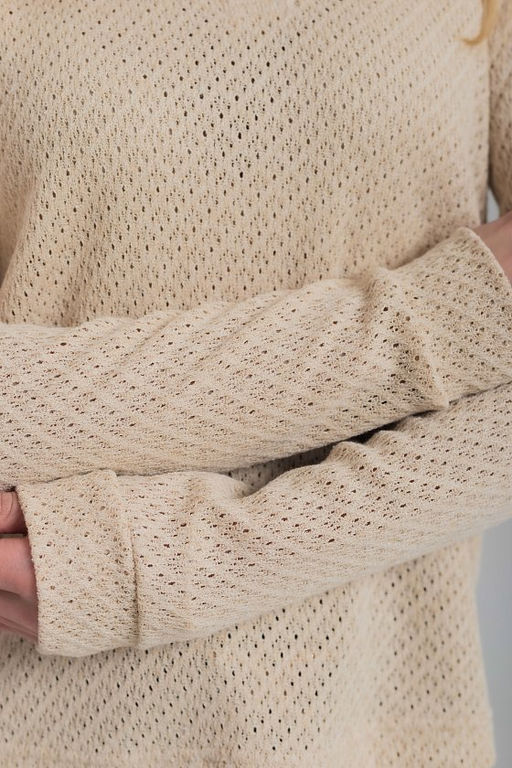 Лонгслив М325289е бежевый - Елена фото 5