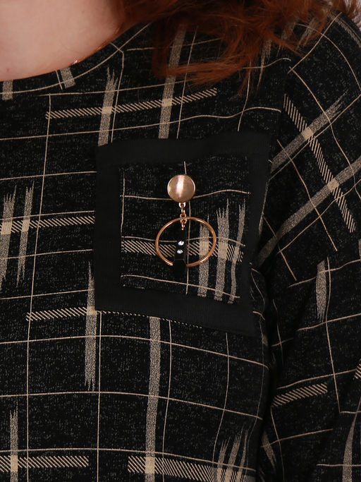 Блузка осенняя больших размеров - Almond фото 4