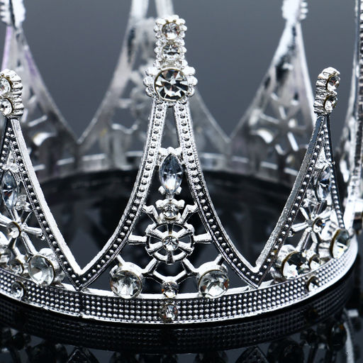 Украшение для торта Корона с камнями, цвет серебро - Страна карнавалия фото 2