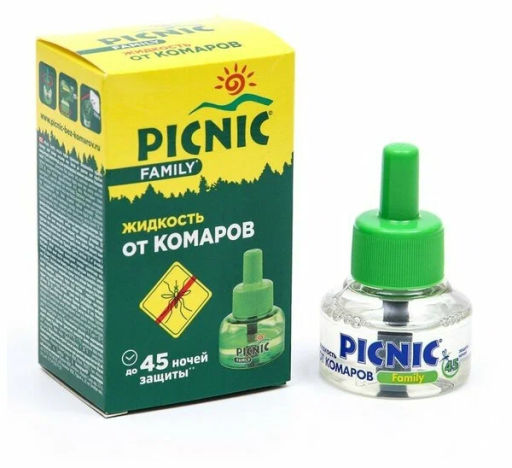 PICNIC FAMILY от комаров Жидкость от комаров 45 ночей + Электрофумигатор Корсарус