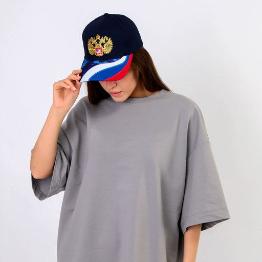 Кепка RU триколор, рр 56см, синяя - Overhat фото 6