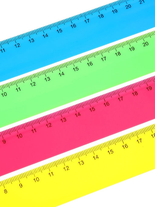 Цена за 10 шт. Линейка NEON, 30 см, МИКС