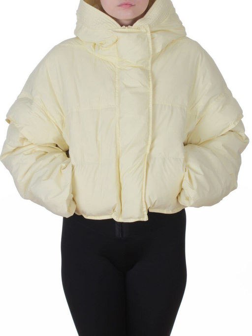 9518 YELLOW Куртка пуховая зимняя женская (пух)