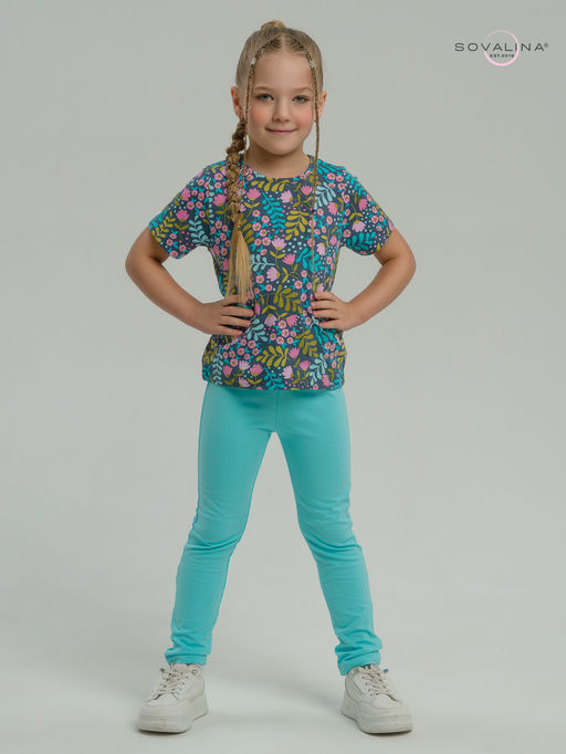 Костюм Мун розовые колокольчики-мятный - Sovalina фото 5