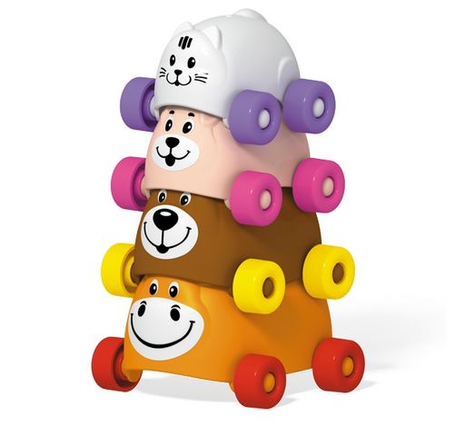 Пирамидка "Зверята - акробаты" (01933, "Stellar") в т/у пленке 16,5*11*9см