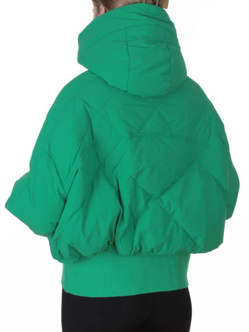 H24-033 GREEN Куртка пуховая зимняя женская (пух)