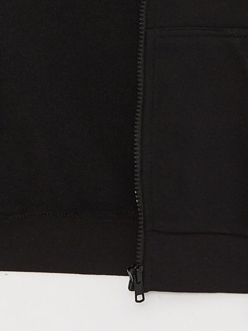 Kap??onlu Basic Erkek ?ocuk Fermuarl? Yelek