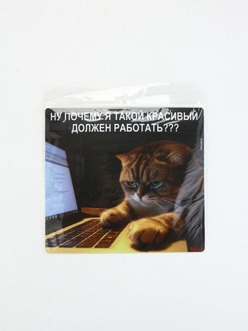 Коврик для компьютерной мыши «Красивые тоже работают», 22×20 см