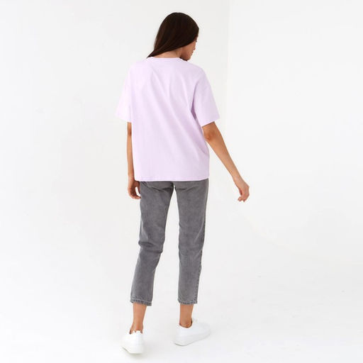 Футболка женская MIST basic, размер 44-46, лиловая