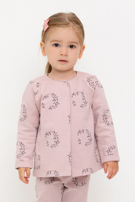 Crockid _ КР 302641/розово-сиреневый,веточки к523 жакет для дев