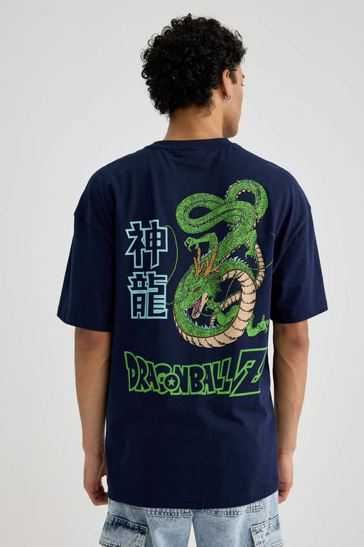 Футболка с короткими рукавами и круглым вырезом Dragon Ball Comfort Fit - Defacto фото 8