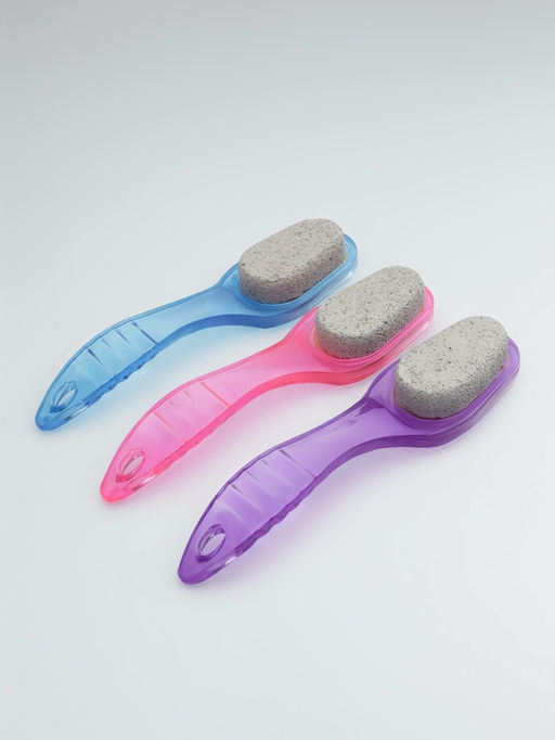 Цена за 3 шт. Пилка для пяток, камень/пемза, двусторонняя, 20 см, МИКС